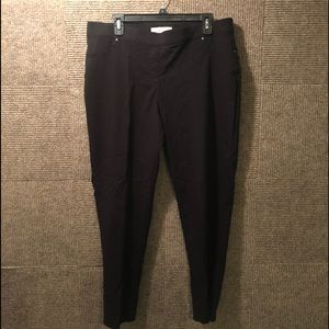 89th & Madison Black Stretch Pull On Pants